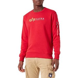 Alpha Industries Label Sweater voor heren Speed Red