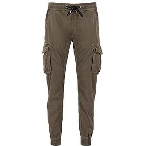 Alpha Industries Katoen Twill Jogger Casual Broek voor Heren Taupe