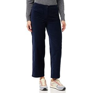 People Tree Dames Reese fluwelen broek broek, Navy, 10, marineblauw, 36