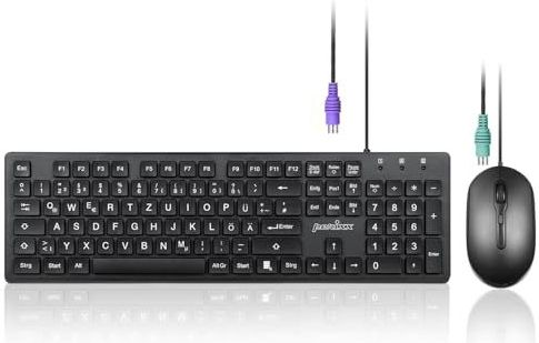 Toetsenbord - Klassiek Design - PS/2 - Duits Toetsenblok - 1,8 m Kabel