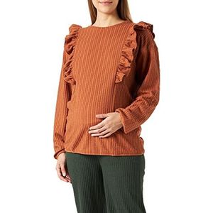 Supermom Dames Top Abby T-shirt met lange mouwen, Mocha Bisque - P946, 38