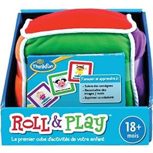 ThinkFun - Roll & Play - educatief spel - de eerste activiteitenkubus van je kind - 1 speler of meer - vanaf 18 maanden - Ravensburger - 76480 - Franse versie
