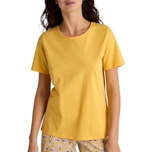 Calida Favourites Sun Shirt korte mouw ray flower yellow, maat 44-46, Ray Flower Yellow, 44/46 NL