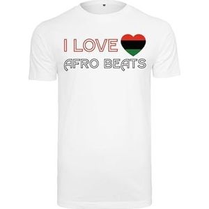 Mister Tee Heren I Love Afrikaanse Beats Tee S White, wit, S