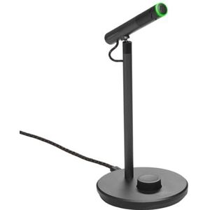 JBL Quantum Stream Talk, USB-condensatormicrofoon met supercardioïde enkele stemopnamepatroon, voor soepel streamen, podcasting, opnemen en gamen, zwart
