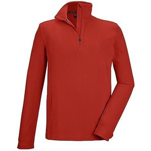 Killtec Heren fleece shirt met opstaande kraag en ritssluiting KSW 99 MN FLC SHRT, donkeroranje, S, 40878-000