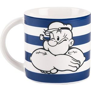 Excelsa Popeye koffiemok, porselein, blauw