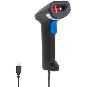 VulTech BC-07L-USB barcodelezer, USB-barcodelezer, 2D, 1D QR, scannen op display, POS, rekeningen, kassarecorder, optische scanner, magazijn, supermarkt, apotheek, pc, Windows Mac Linux