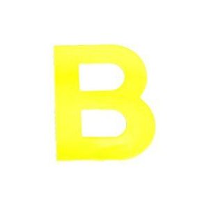 Bulk Hardware bh04958 hoge zichtbaarheid reflecterende zelfklevende letter B, 75 mm, geel