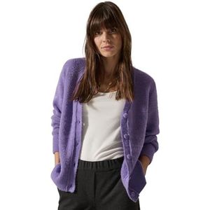 Cecil - Vest - Paars - Katoenmix