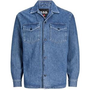 JACK & JONES Mannelijk overshirt RDD Relaxed Fit Overshirt, Denim Blauw, XL