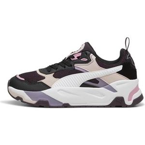 PUMA Trinity Sneaker voor heren, Midnight Plum PUMA White PUMA Black Mauve Mist, 37.5 EU