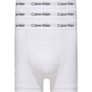 Calvin Klein heren Onderbroek 3P Trunk,Bianco 0,S