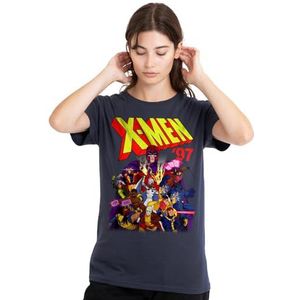 X-Men 97 Comic dames T-shirt, diep marineblauw, medium, Diepe marine, M