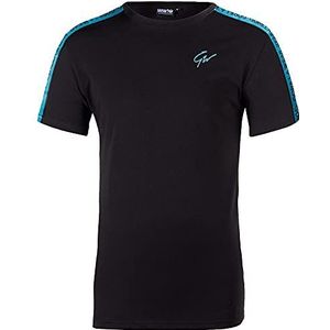 Chester T-shirt - Black/Blue - 4XL
