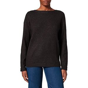 Cecil Dames Pullover trui 301632, Zwart melange, S