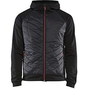Blaklader 346325269956XXL Hybrid Sweater, zwart/rood, maat XXL