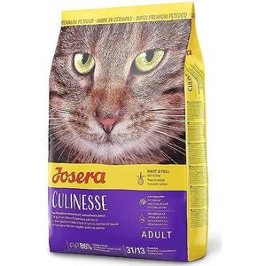 JOSERA Culinesse Kattenvoer met zalmolie (1 x 400 g) | Super Premium kattenvoer voor volwassen indoor en outdoor katten | 1 stuk