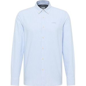 MUSTANG - Edinburg - Overhemd - Blue stripe - Lange Mouwen - Knoopsluiting