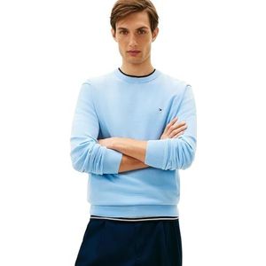 Tommy Hilfiger Mannen Essential SSNL katoen ronde hals MW0MW39999 Trui Trui, blauw, XS, Blauw (Well Water), XS