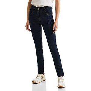 Cecil Jeansbroek Slim en High, Blauw Zwart Washed, 27W x 32L