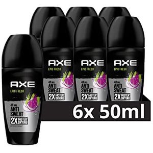 AXE Epic Fresh Anti-Transpirant Roller, beschermt tot 48 uur tegen zweet - 6 x 50 ml - Voordeelverpakking