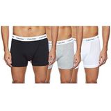 Calvin Klein heren Onderbroek 3P Trunk,Mehrfarbig (998 BLACK/WHITE/GREY HEATHER),XL