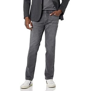 Amazon Essentials Men's Spijkerbroek met slanke pasvorm, Gewassen grijs, 28W / 30L
