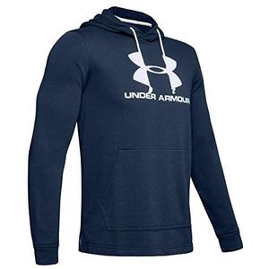 Under Armour Mannen Sportstyle Terry Logo Hoodie Warm-up Top - Academie//Wit (408), Large