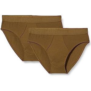 Sloggi Heren Free Evolve Brief 2P Midi, Beech, M, berk, M