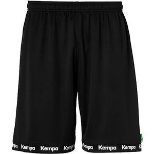 Kempa Wave 26 Shorts voor heren en jongens, korte broek, handbal, fitness, gym, shorts, korte sportbroek met koord, zwart, 152