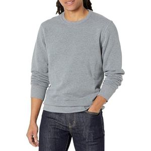 Amazon Essentials Fleece sweatshirt met ronde hals voor heren (verkrijgbaar in groot en lang), lichtgrijs heather, 4X-Large Big
