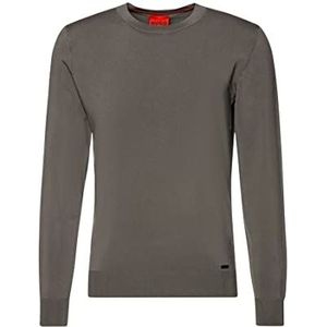 HUGO Heren San Cesar-V Knitted_Sweater, Medium Grey38, L