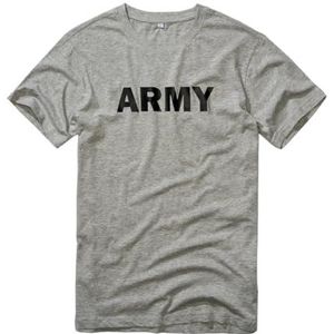 Brandit Heren Army T-shirt, gemengd grijs, 4XL