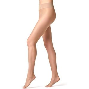 FILODORO Panty, zeer transparant, naadloos, bruiningseffect, 15 denier (6 stuks) voor dames, Transparant, L