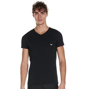 Emporio Armani - Heren - Basis T-Shirt V-Hals - Zwart - XXL
