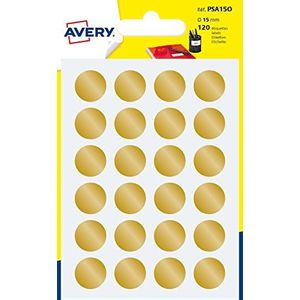Avery - zak met 120 kleefpunten, goudkleurig, diameter 15 mm