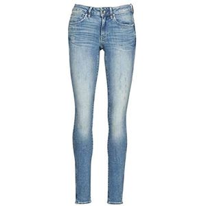 G-Star Raw Jeans voor dames, Midge Zip, Mid Waist, Skinny, blauw (Lt Vintage Aged Destroy 8968-9114), 32W/32L