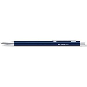 STAEDTLER Balpen Organizer Pen blauw (hoogwaardige balpen van aluminium, ideaal voor tijdschema's, grote vullingen blauw M, 9POP3B3-9 ST)