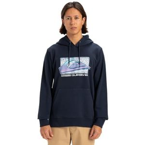 Quiksilver Retro Fade Hoodie Trui voor heren, Donkere marine., L/Tall