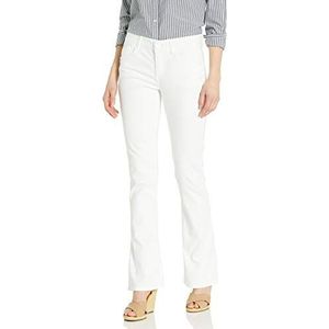 Democracy Petite Ab Solution Jean met rechte pijpen voor dames, Optisch Wit, 6 Petite