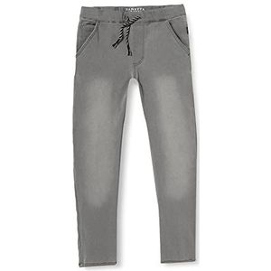 Sanetta Jongensbroek van gebreide stof grijze jeans, Ash Grey, 62 cm