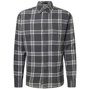 Mavi Overhemd met lange mouwen voor heren, zwart (black check), XXL