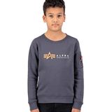 ALPHA INDUSTRIES - Alpha Label - Sweater - Katoen/Polyester - Logoprint
