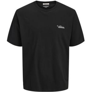 JACK & JONES Heren Joracapulco Photo Back Tee Ss Crew Neck, zwart, L