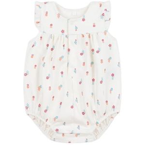 Petit Bateau rompertje voor meisjes, Wit/Veelkleurig., 6 Maanden