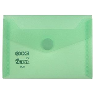 EXXO by HFP 90936 Documententas met klittenbandsluiting A7 dwars, 10 stuks, transparant groen
