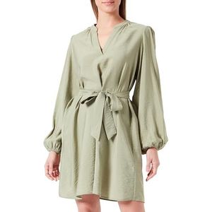 Vipandy L/S Short Dress - Noos, oil green, 40