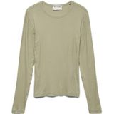 Blouse - O-hals - Lange Mouwen - Tight Fit