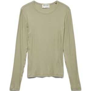 Blouse - O-hals - Lange Mouwen - Tight Fit